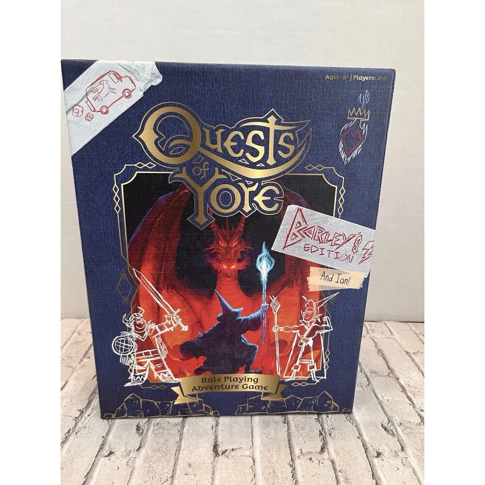 Disney Pixar Onward Quest of Yore Role Playing Board Game Barley’s Edition
